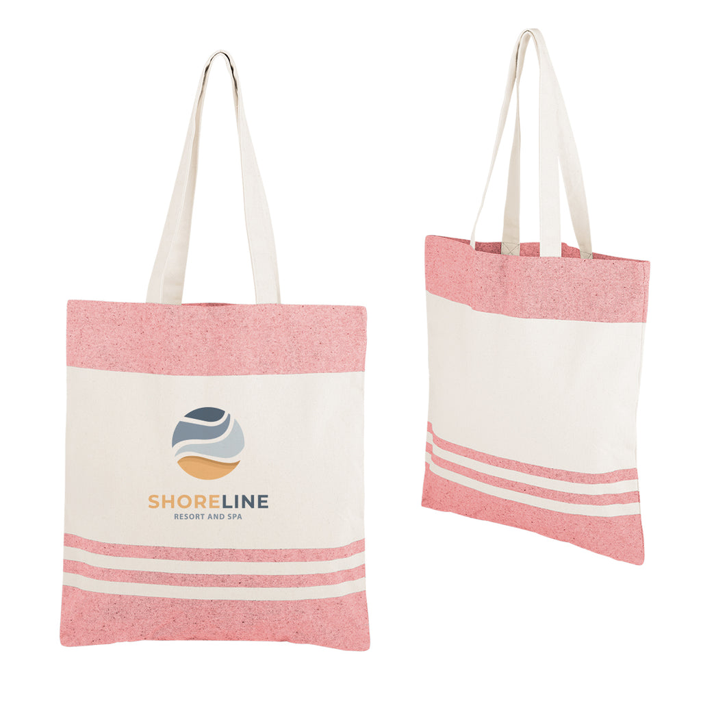 Marlo Recycled Cotton Tote Bag, 10 oz - Red - Colorbrite
