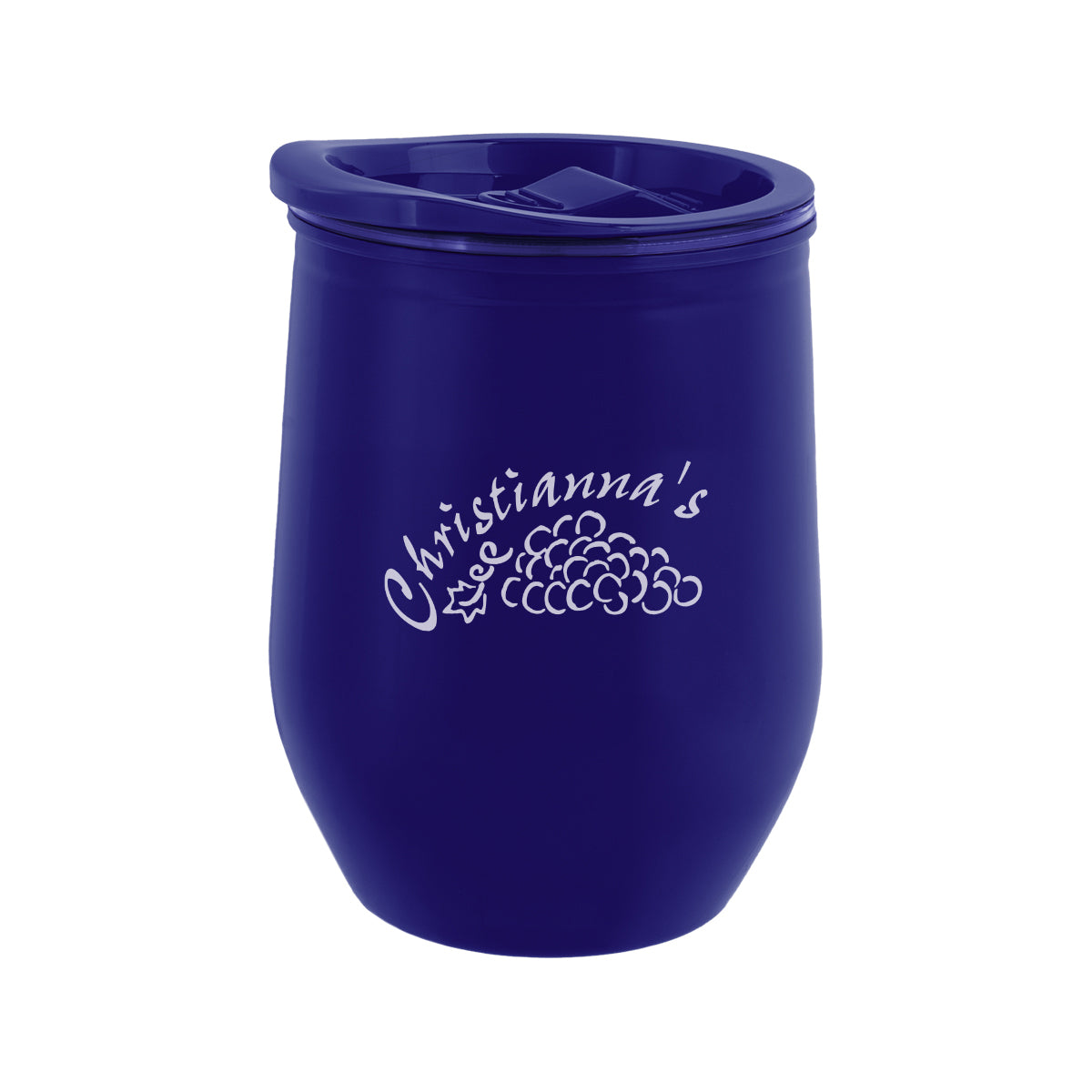 Marmont Recycled Acrylic Wine Tumbler, 12 oz - Blue - Silk Screen