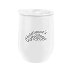 Marmont Recycled Acrylic Wine Tumbler, 12 oz - White - Silk Screen