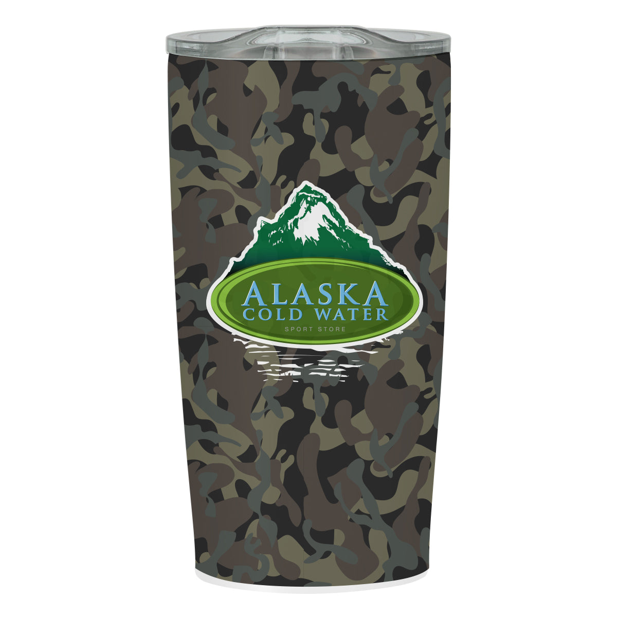 Marshland Camo Himalayan Tumbler in Full Color, 20 oz - Wrap