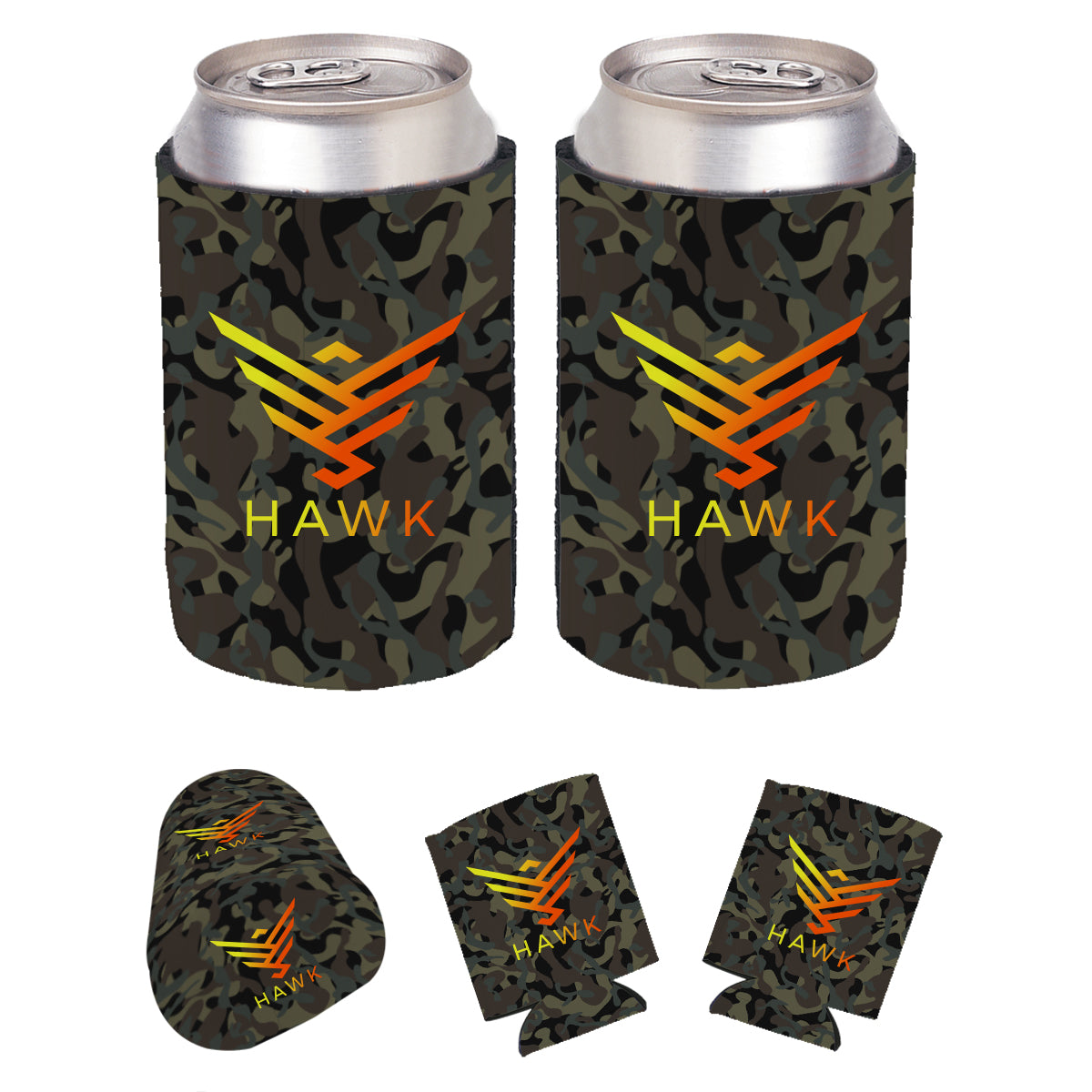 Marshland Camo Kan-Tastic Can Cooler, Full Color Full Color - Wrap