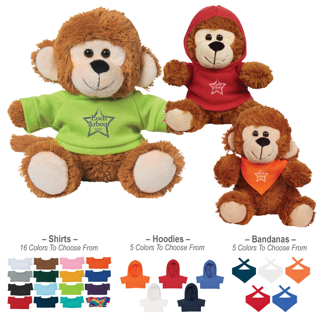 Marvelous Monkey Plush Toy, 6 Inch