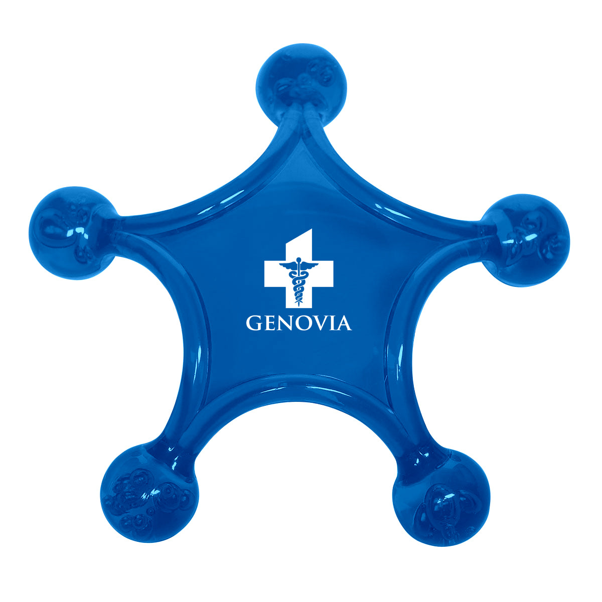 Massager Shaped Like a Star - Blue - Pad Print