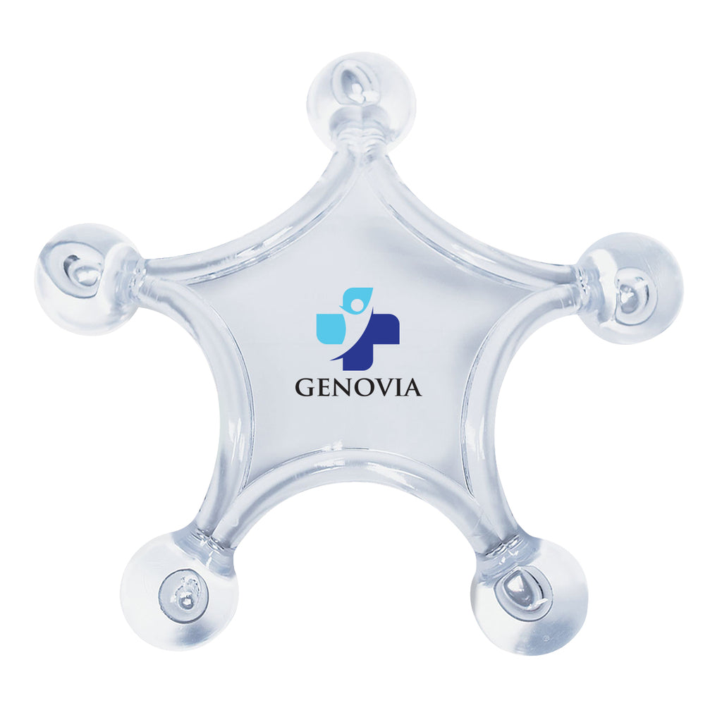 Massager Shaped Like a Star - Clear - Full Color