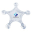 Massager Shaped Like a Star - Clear - Full Color