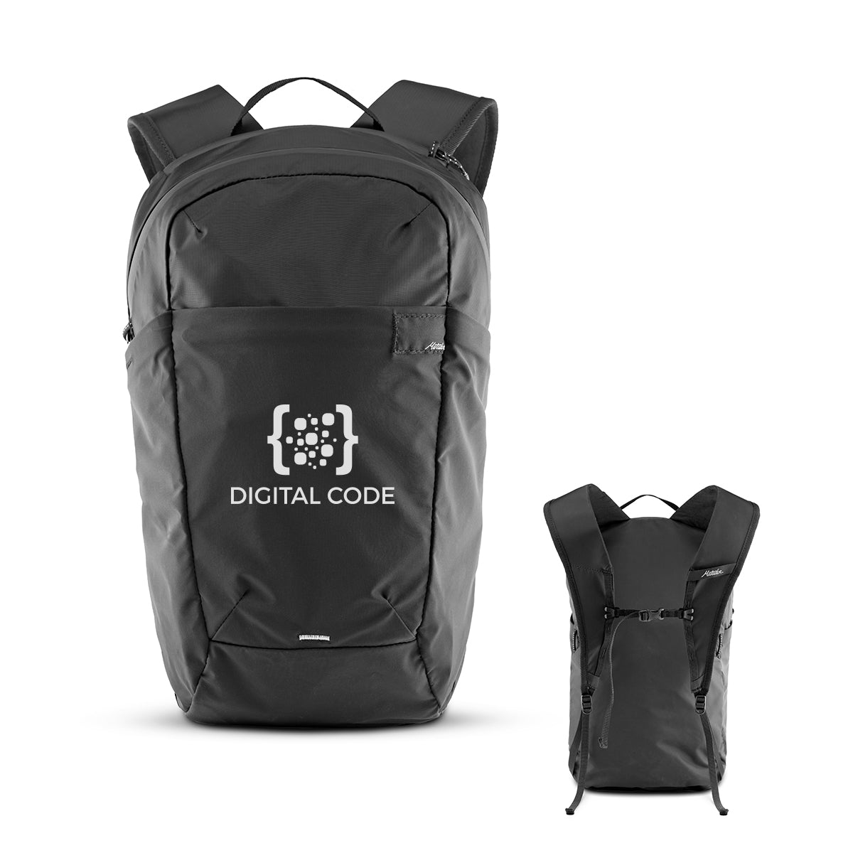 Matador Packable Backpack, Refraction - Black - Silk Screen