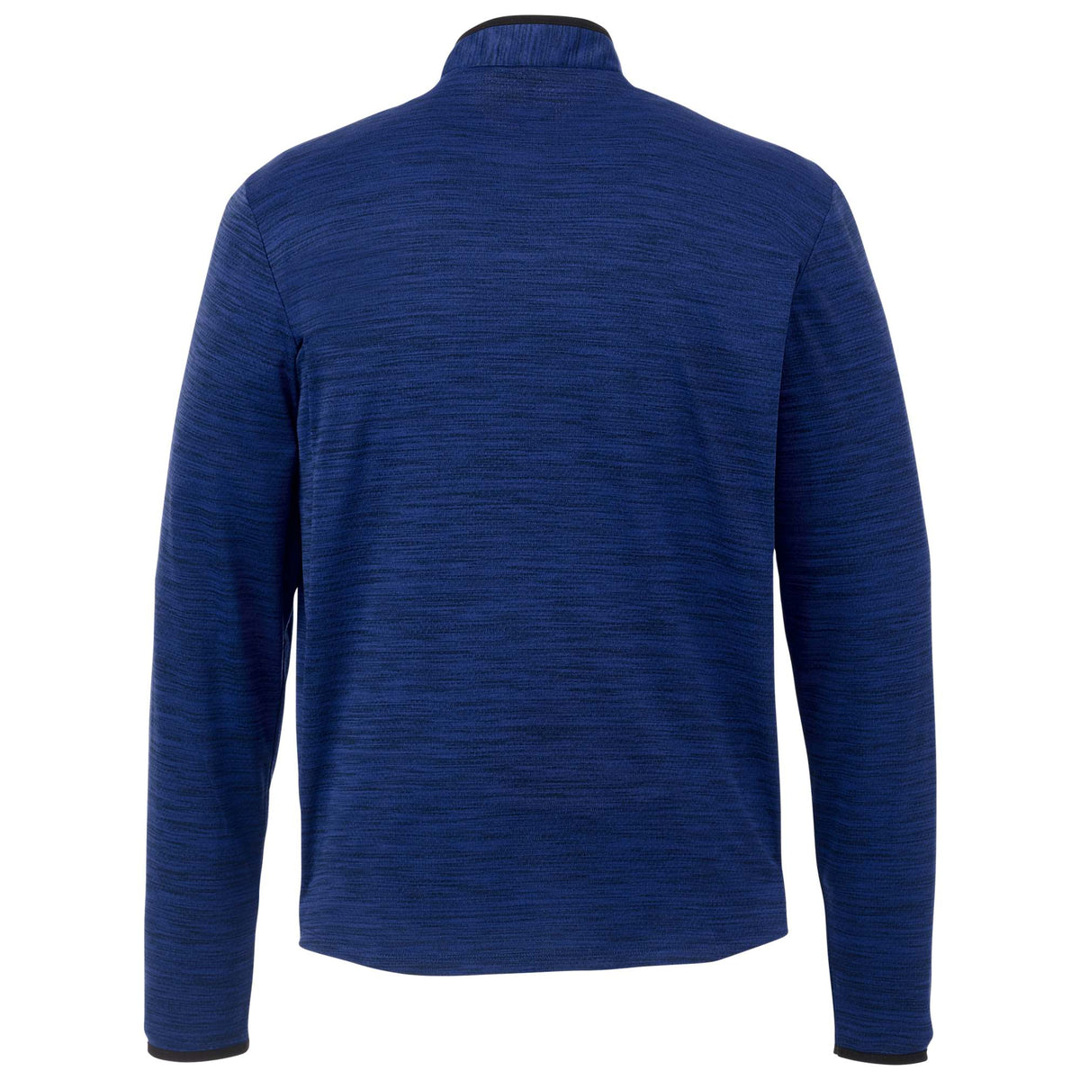 Mather Performance Knit Half Zip with Thumb Holes for Men Embroidery - New Royal Heather - Back Flat