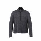 Mather Performance Knit Half Zip with Thumb Holes for Men Transfer - Heather Dark Charcoal - Front