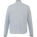 Mather Performance Knit Half Zip with Thumb Holes for Men Transfer - Light Heather Grey - Back Flat