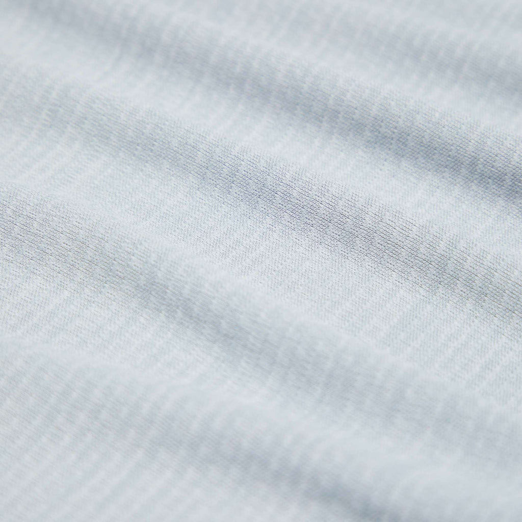 Mather Performance Knit Half Zip with Thumb Holes for Men Transfer - Light Heather Grey - Flat 3