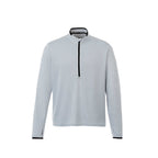 Mather Performance Knit Half Zip with Thumb Holes for Men Transfer - Light Heather Grey - Front