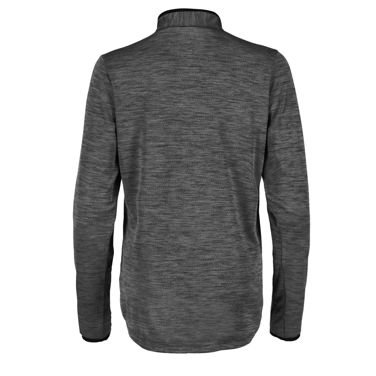 Mather Performance Knit Half Zip with Thumb Holes for Women Transfer - Heather Dark Charcoal - Back Flat