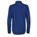 Mather Performance Knit Half Zip with Thumb Holes for Women Transfer - New Royal Heather - Flat Back