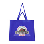 Matte Laminated Recycled Dual Handle Shopper Tote Bag - Royal Blue - Colorbrite