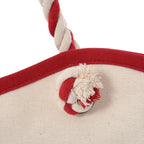 Maui Laminated Cotton Tote Bag, 8 oz - Red - Detail