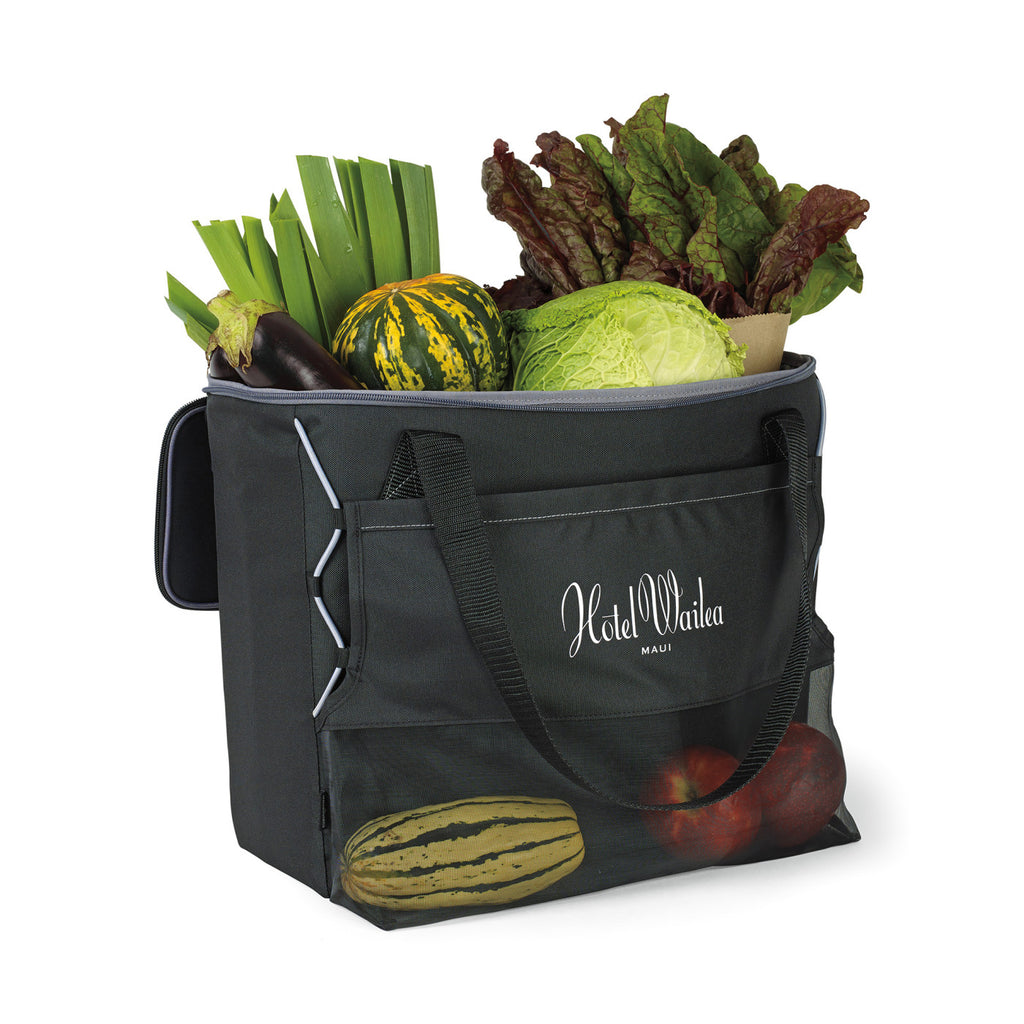 Maui Pacific Beach Cooler Tote, 36 Cans Embroidery - Black - View 3