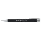 Maxi Soft Touch Gel Pen in Recycled Aluminum Full Color - Black - Left Side