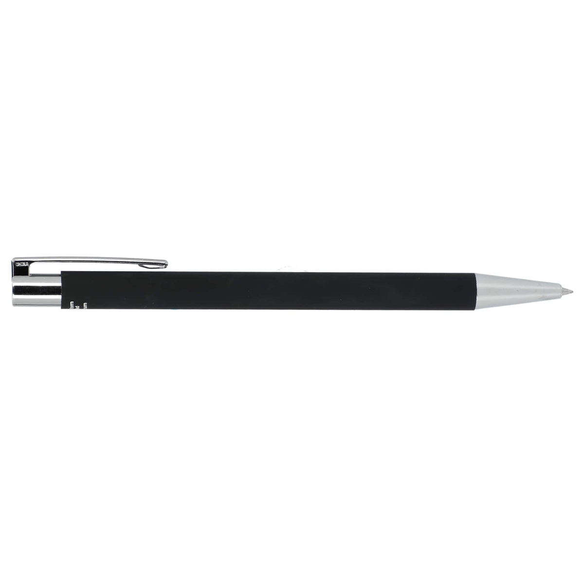 Maxi Soft Touch Gel Pen in Recycled Aluminum Full Color - Black - Right Side 2