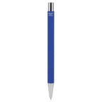 Maxi Soft Touch Gel Pen in Recycled Aluminum Full Color - Blue - Back