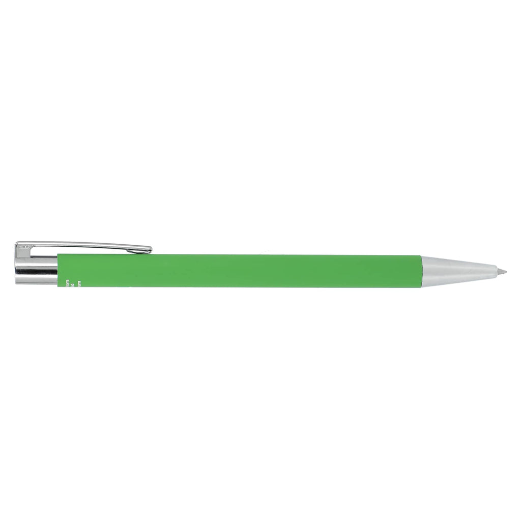 Maxi Soft Touch Gel Pen in Recycled Aluminum Laser Engraving - Green - Right Side 2
