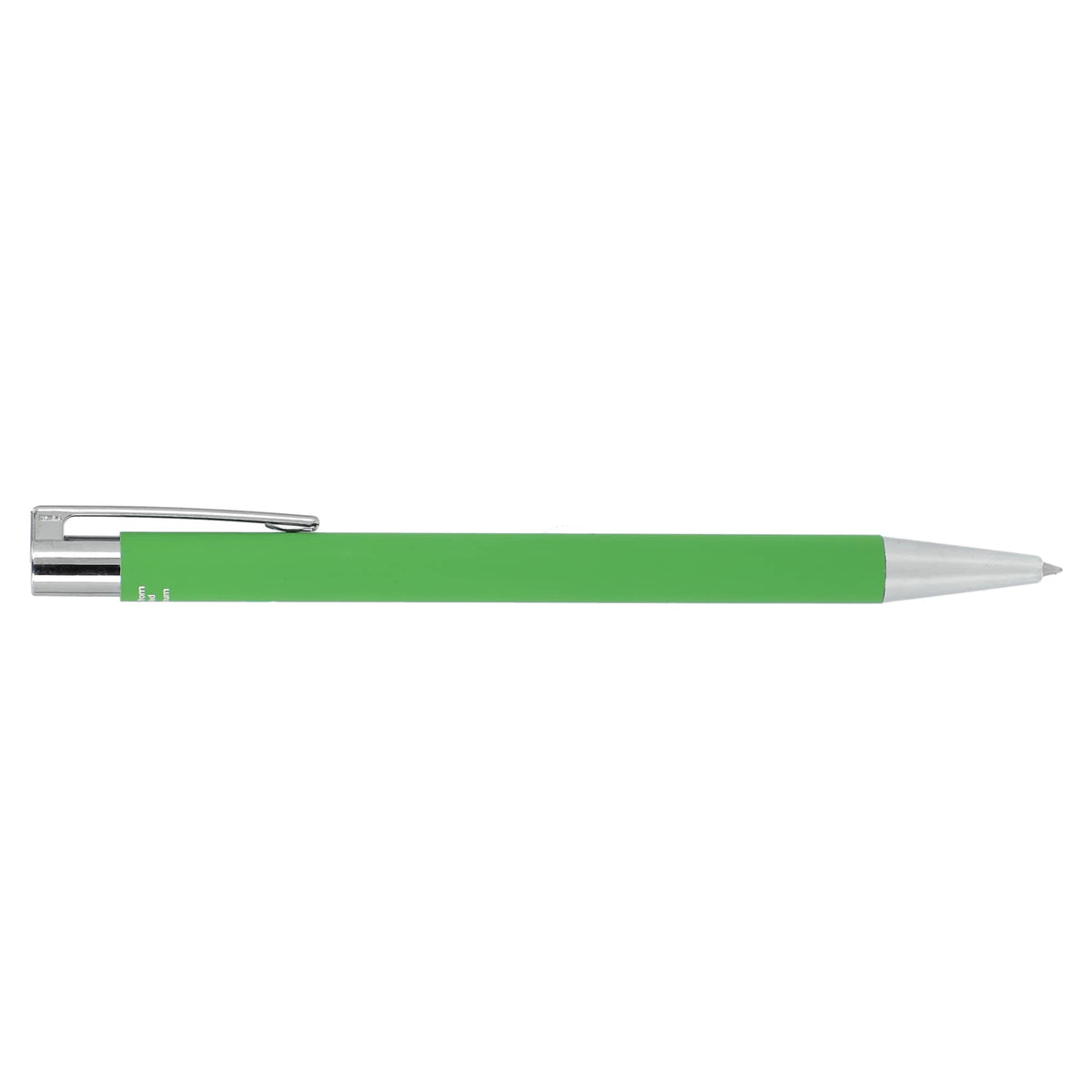 Maxi Soft Touch Gel Pen in Recycled Aluminum Laser Engraving - Green - Right Side 2