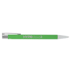 Maxi Soft Touch Gel Pen in Recycled Aluminum Laser Engraving - Green - Right Side