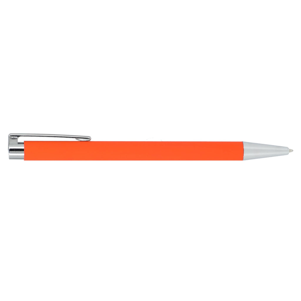 Maxi Soft Touch Gel Pen in Recycled Aluminum Laser Engraving - Orange - Right Side 2