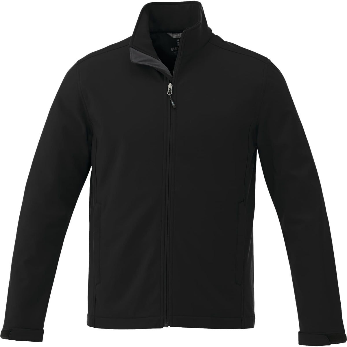 Maxson Tall Waterproof Softshell Jacket for Men Embroidery - Black - Front Flat