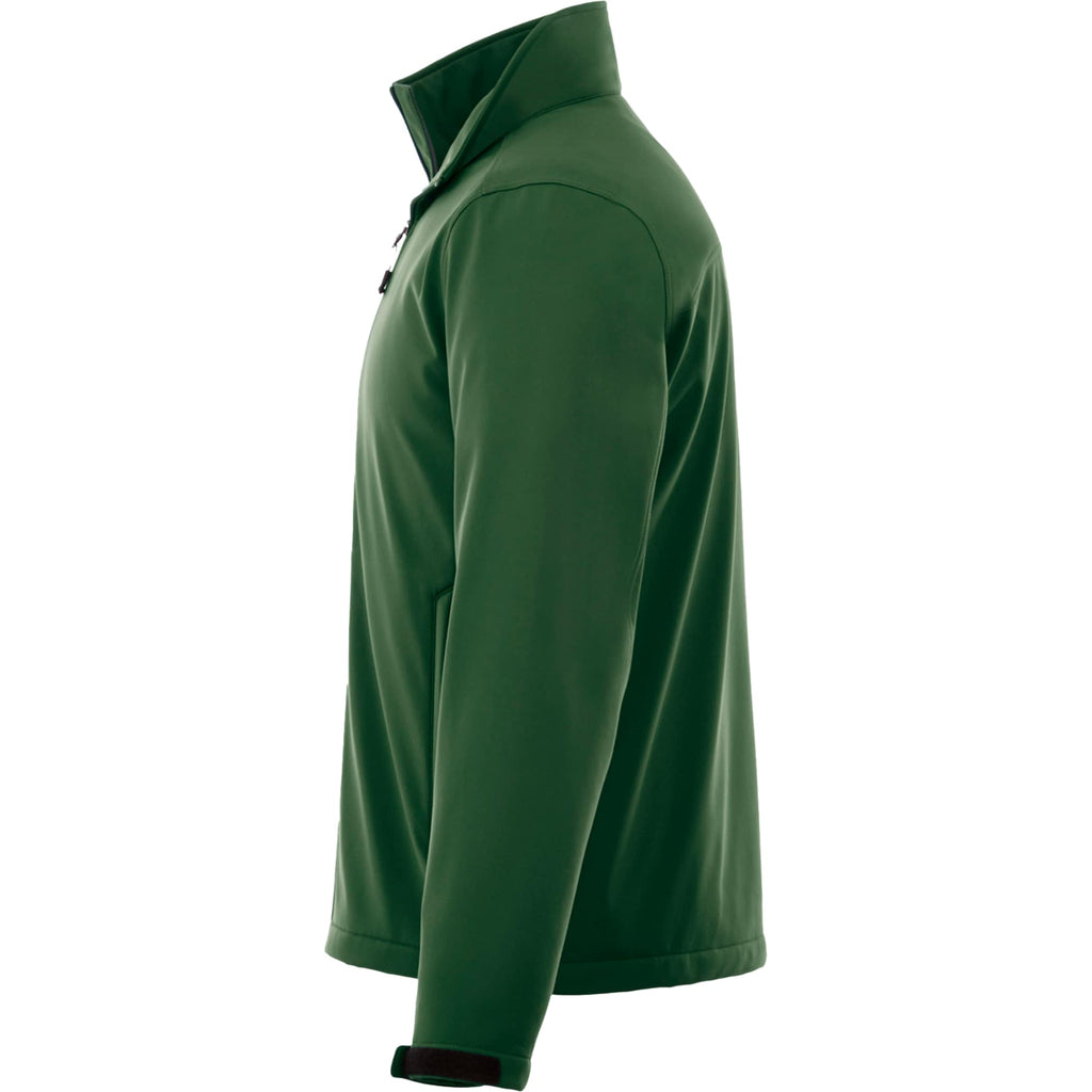 Maxson Waterproof Softshell Jacket for Men Debossing - Forest Green - Left Side