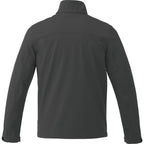 Maxson Waterproof Softshell Jacket for Men Debossing - Grey Storm - Back Flat