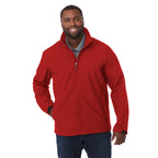 Maxson Waterproof Softshell Jacket for Men Debossing - Team Red - On Model