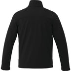 Maxson Waterproof Softshell Jacket for Men Embroidery - Black - Back Flat
