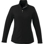 Maxson Waterproof Softshell Jacket for Women Debossing - Black - Front Flat