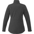 Maxson Waterproof Softshell Jacket for Women Debossing - Grey Storm - Back Flat