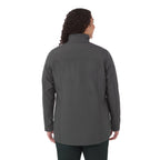 Maxson Waterproof Softshell Jacket for Women Debossing - Grey Storm - On Model Back