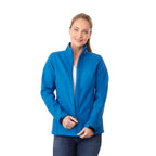 Maxson Waterproof Softshell Jacket for Women Debossing - Olympic Blue - On Model 2