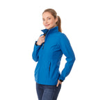 Maxson Waterproof Softshell Jacket for Women Debossing - Olympic Blue - On Model