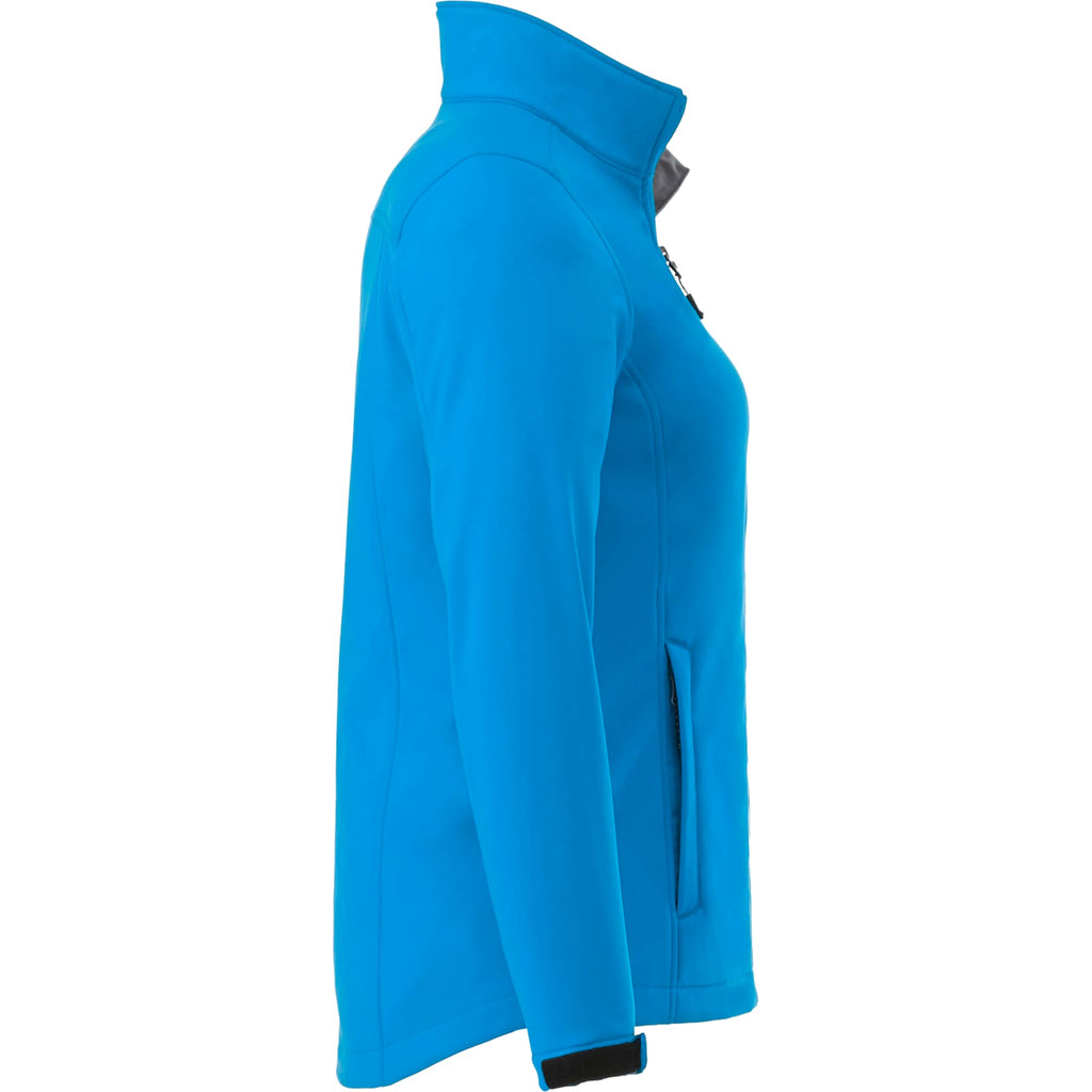 Maxson Waterproof Softshell Jacket for Women Debossing - Olympic Blue - Right Side