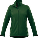 Maxson Waterproof Softshell Jacket for Women Embroidery - Forest Green - Front Flat