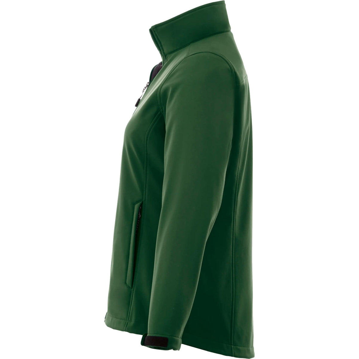 Maxson Waterproof Softshell Jacket for Women Embroidery - Forest Green - Left Side