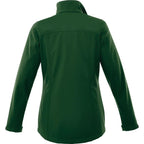 Maxson Waterproof Softshell Jacket for Women Transfer - Forest Green - Back Flat