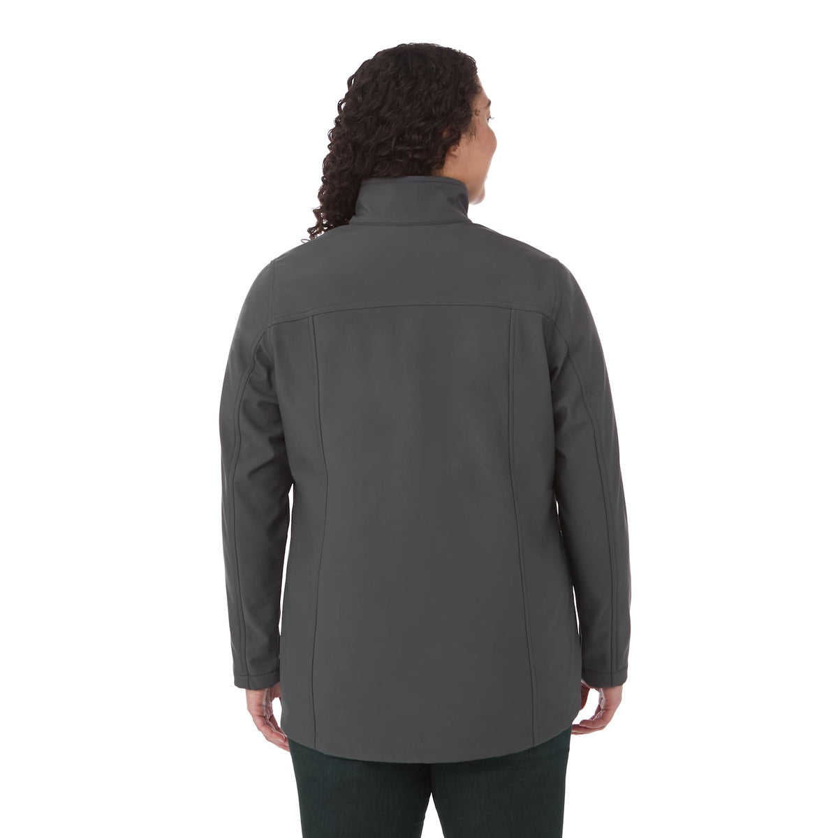 Maxson Waterproof Softshell Jacket for Women Transfer - Grey Storm - On Model Back