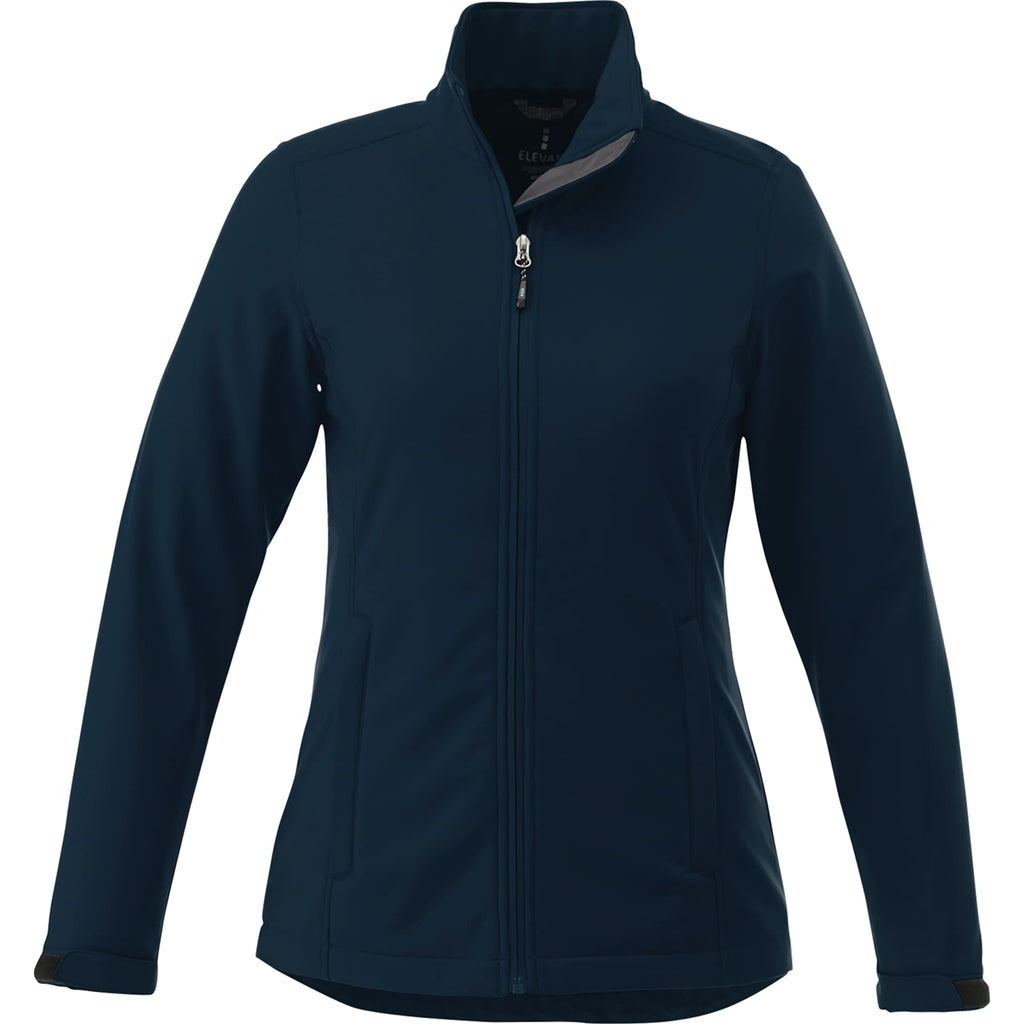 Maxson Waterproof Softshell Jacket for Women Transfer - Navy - Front Flat
