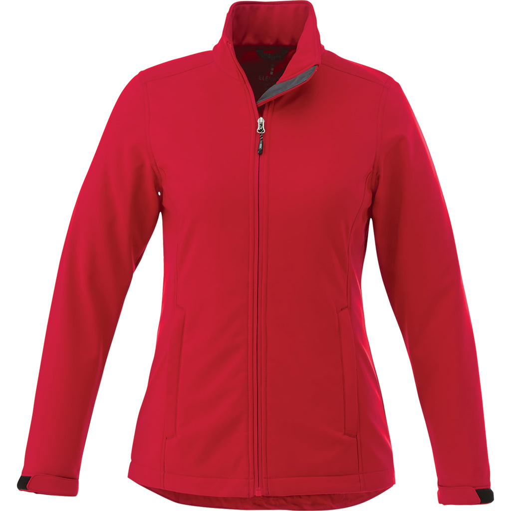 Maxson Waterproof Softshell Jacket for Women Transfer - Team Red - Front Flat