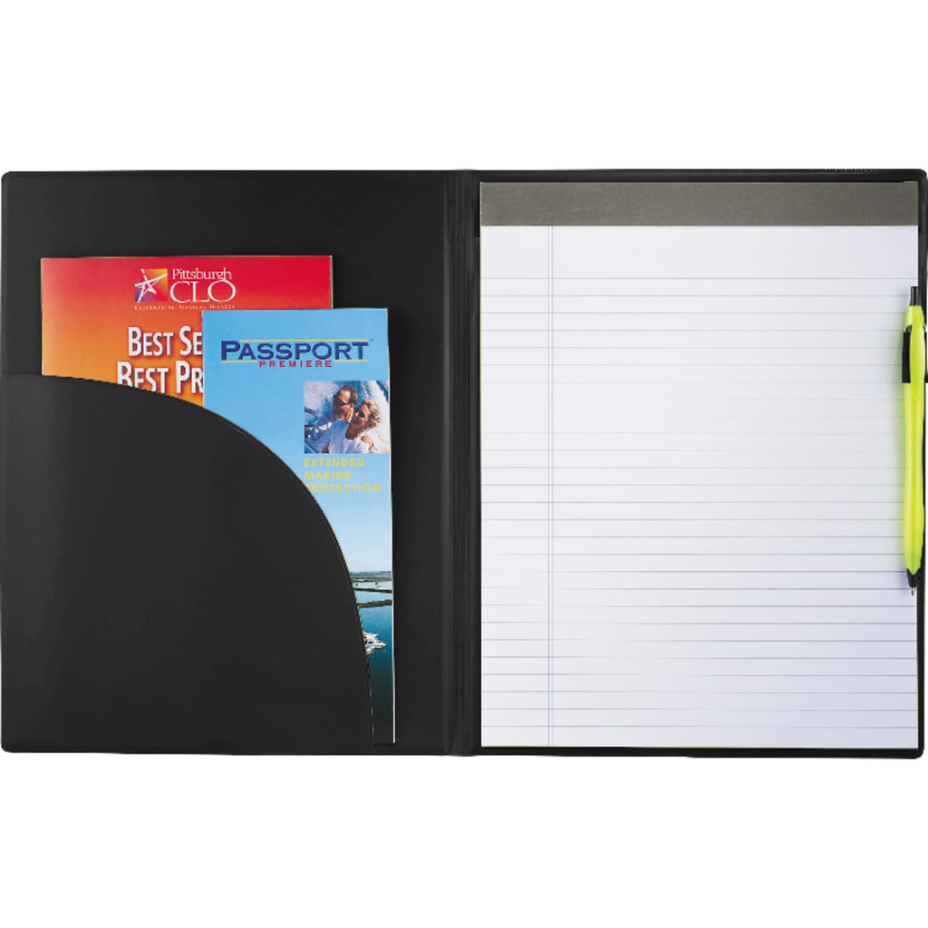 Maxx Padfolio with Refillable Notepad - Black - Photo