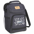 Mayfair Cooler with Swappable Zipper Pulls, 12 Cans Embroidery - Charcoal - Photo 2