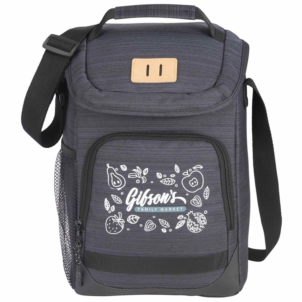 Mayfair Cooler with Swappable Zipper Pulls, 12 Cans Transfer - Charcoal - Front