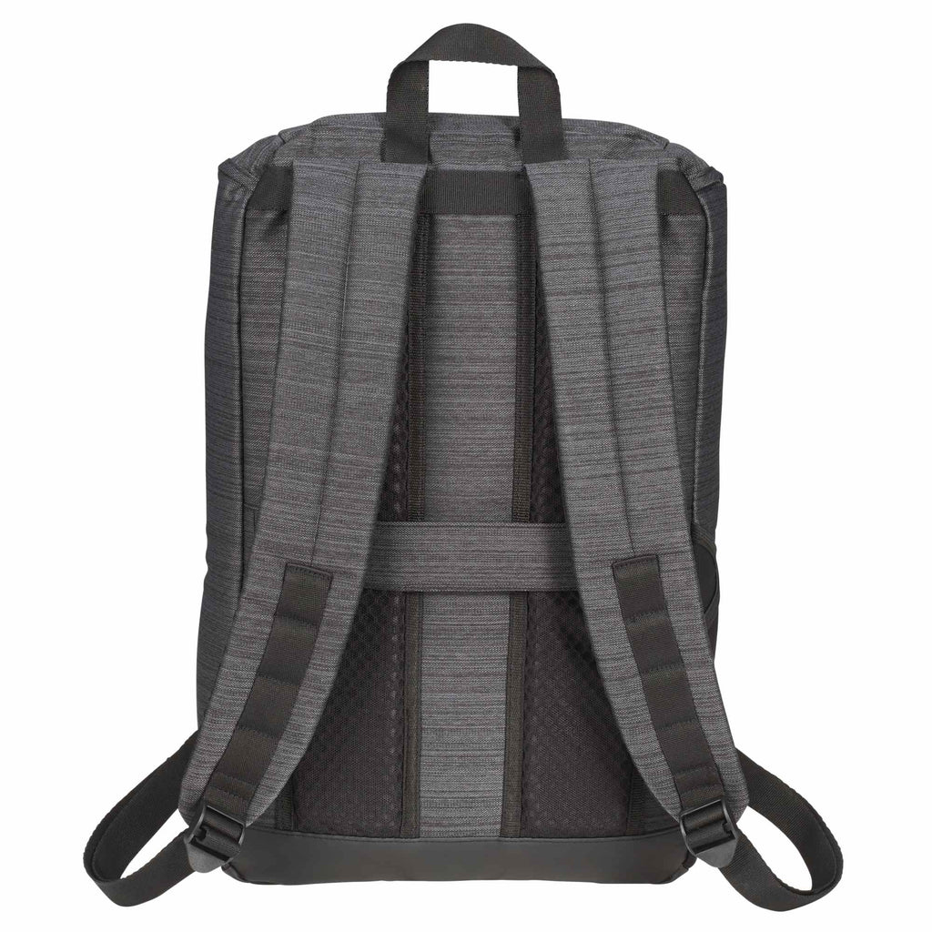 Mayfair Laptop Backpack with Flap Pocket, 15 Inch Transfer - Charcoal - Back