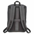 Mayfair Laptop Backpack with Flap Pocket, 15 Inch Transfer - Charcoal - Back