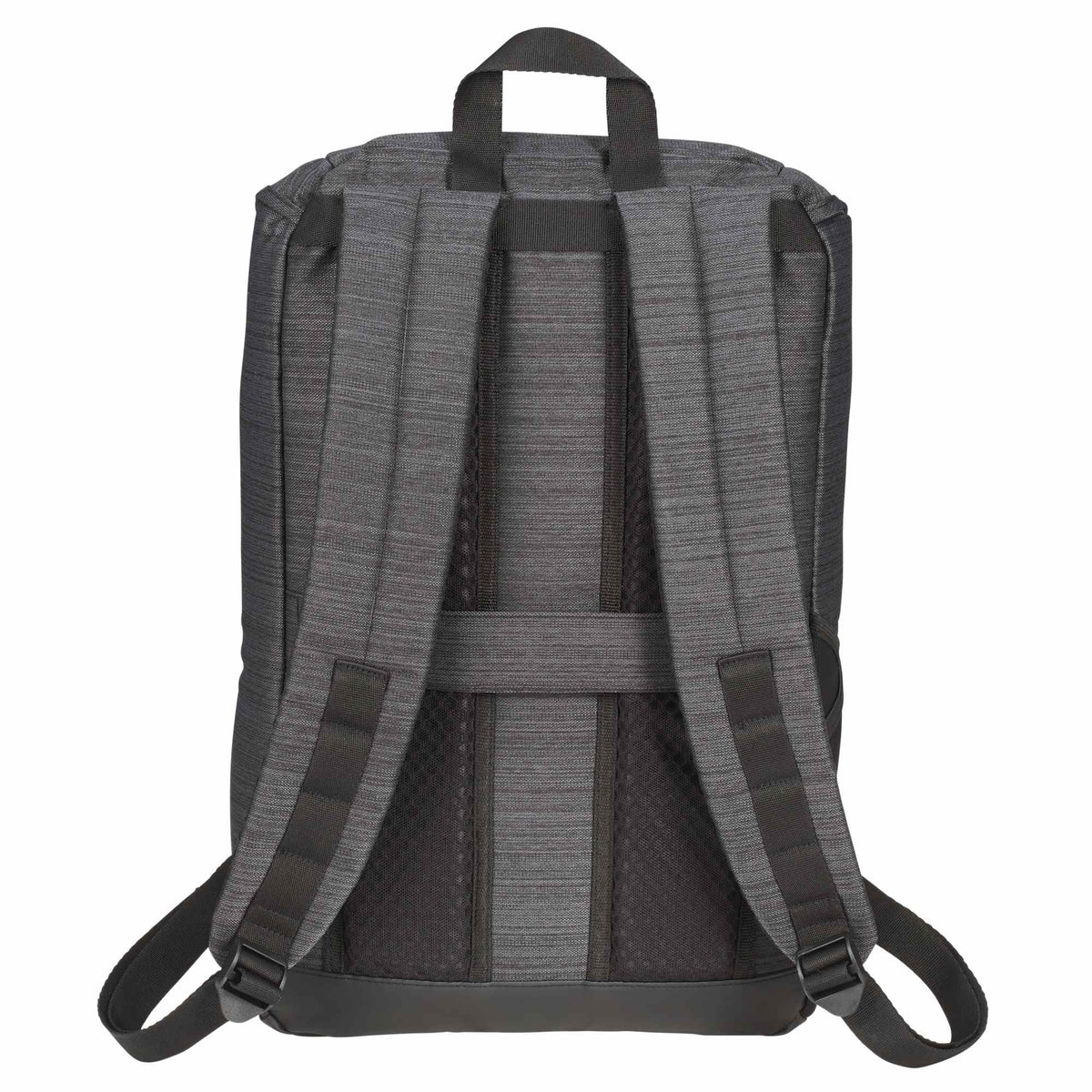 Mayfair Laptop Backpack with Flap Pocket, 15 Inch Transfer - Charcoal - Back